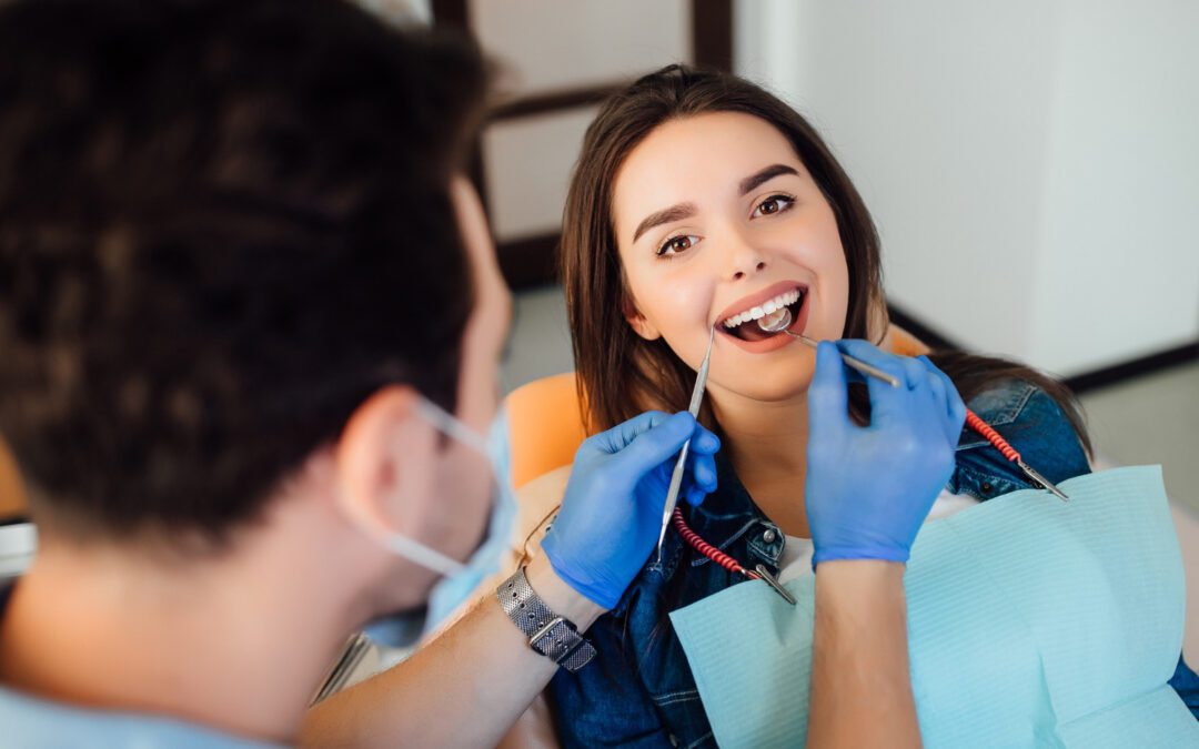 girl with a dentist